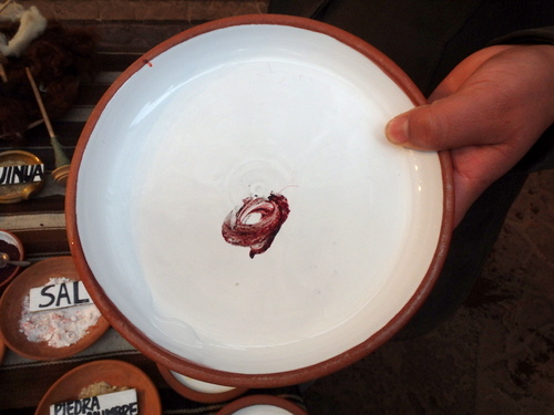 An example color from raw Tuna Blood.